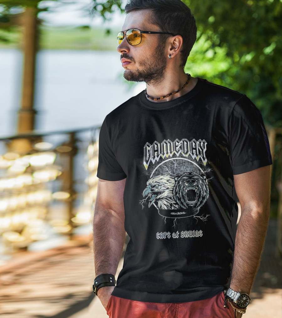 Gameday Our Time Has Come Capitals Vs Bruins Roaring Beast Lightning T-Shirt