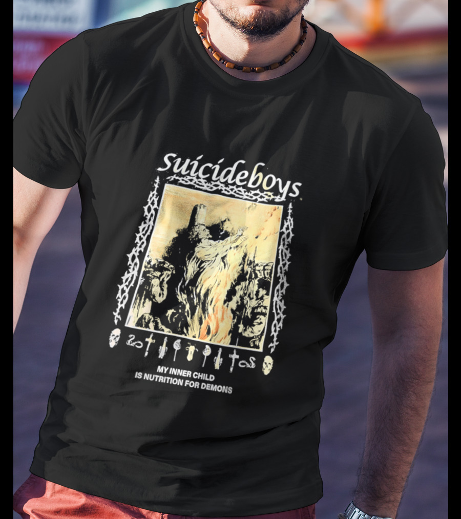 Suicideboys My Inner Child Is Nutrition For Demons Tarot Skeletons T-Shirt