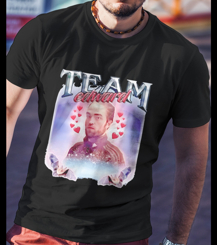 Team Edward Cullen Twilight Saga Heart Vampires T-Shirt