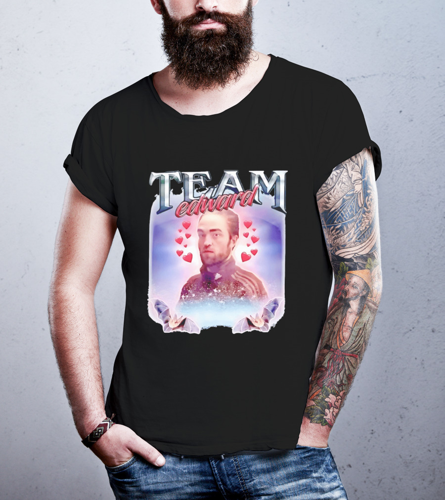 Team Edward Cullen Twilight Saga Heart Vampires T-Shirt
