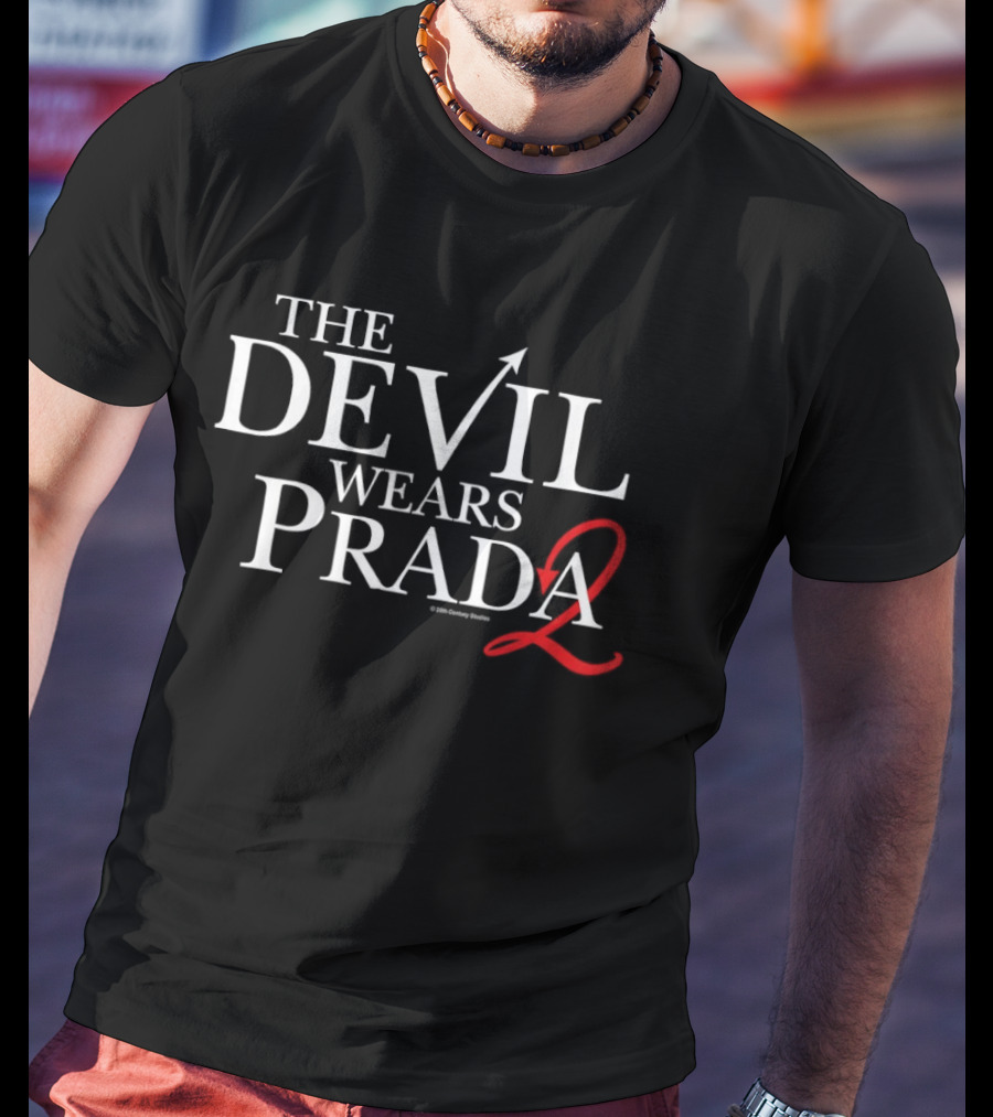 The Devil Wears Prada 2 Bold Red Number Arrow Concept T-Shirt