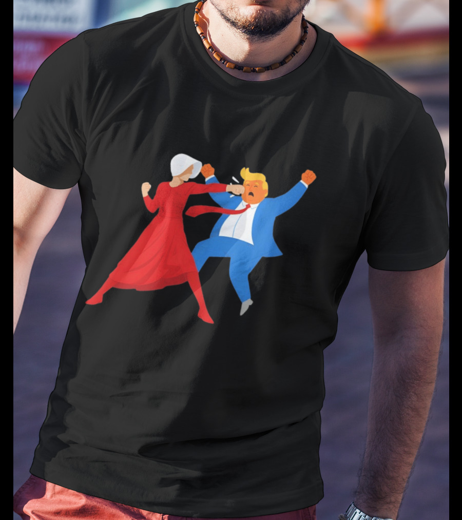 The Handmaid's Tale Punch Donald Trump Political Satire Meme T-Shirt