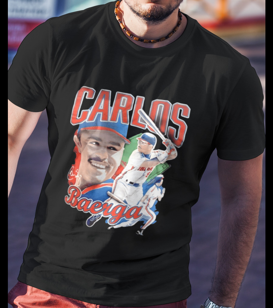 Carlos Baerga Cleveland Indians Baseball Player Print T-Shirt