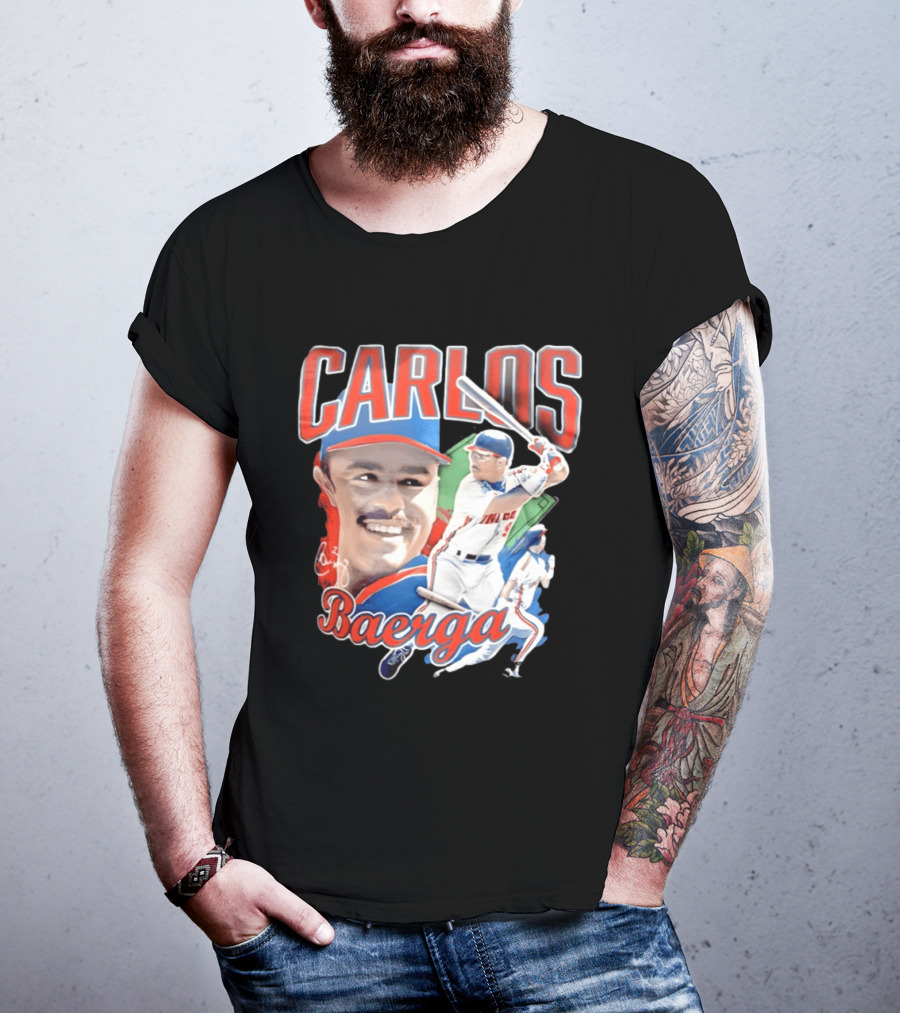 Carlos Baerga Cleveland Indians Baseball Player Print T-Shirt
