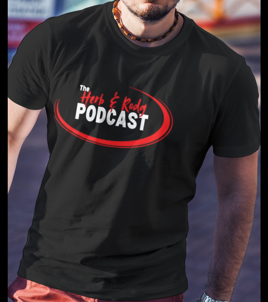 The Herb And Rudy Podcast Red Swirl T-Shirt