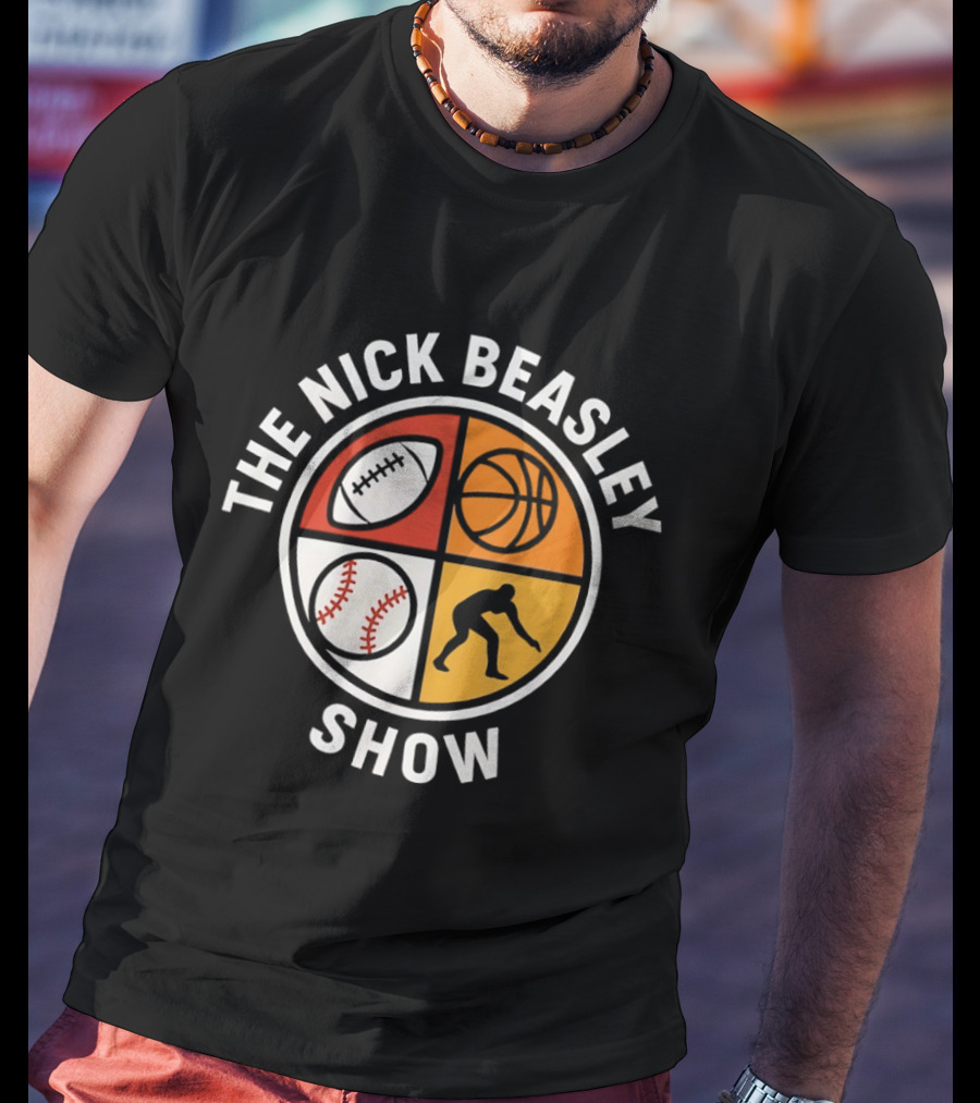 Baseball Football Basketball Softball Sports Icon The Nick Beasley Show T-Shirt