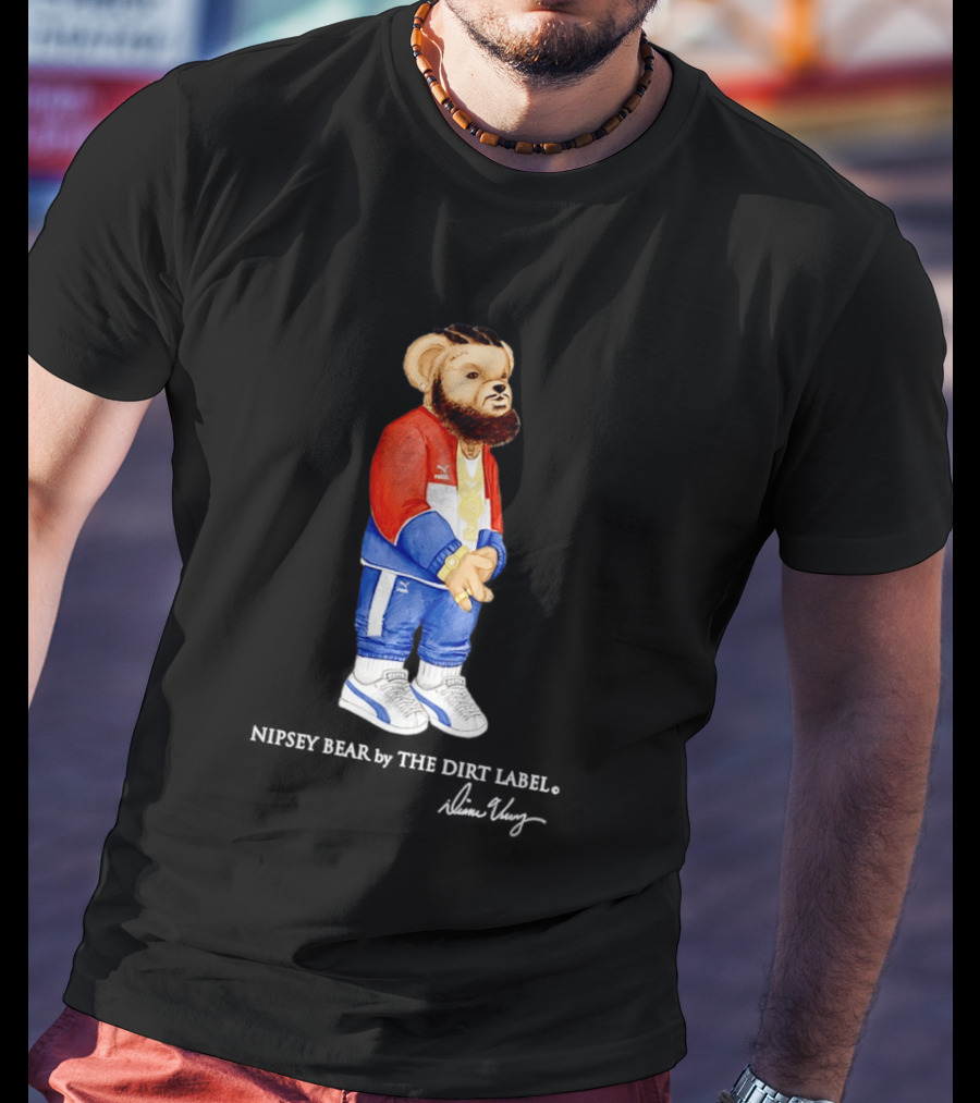 Nipsey Bear Puma Tracksuit By The Dirt Label T-Shirt