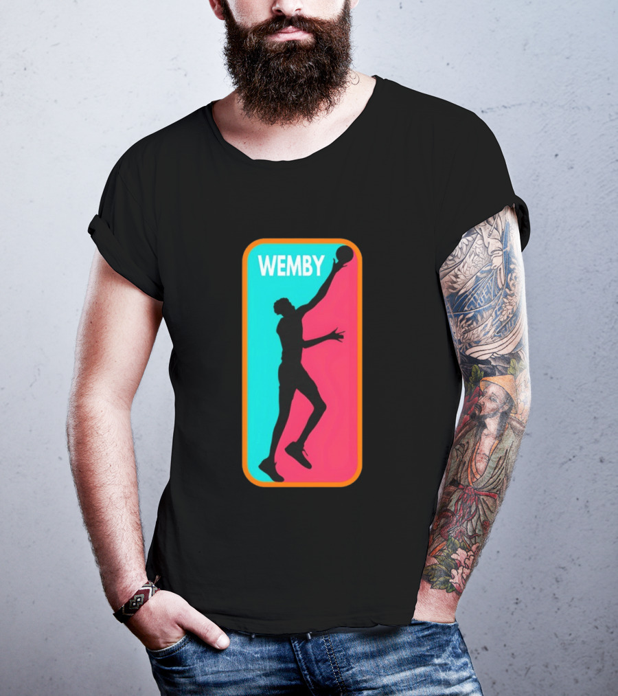 Victor Wembanyama Wemby Silhouette San Antonio Spurs NBA Basketball T-Shirt