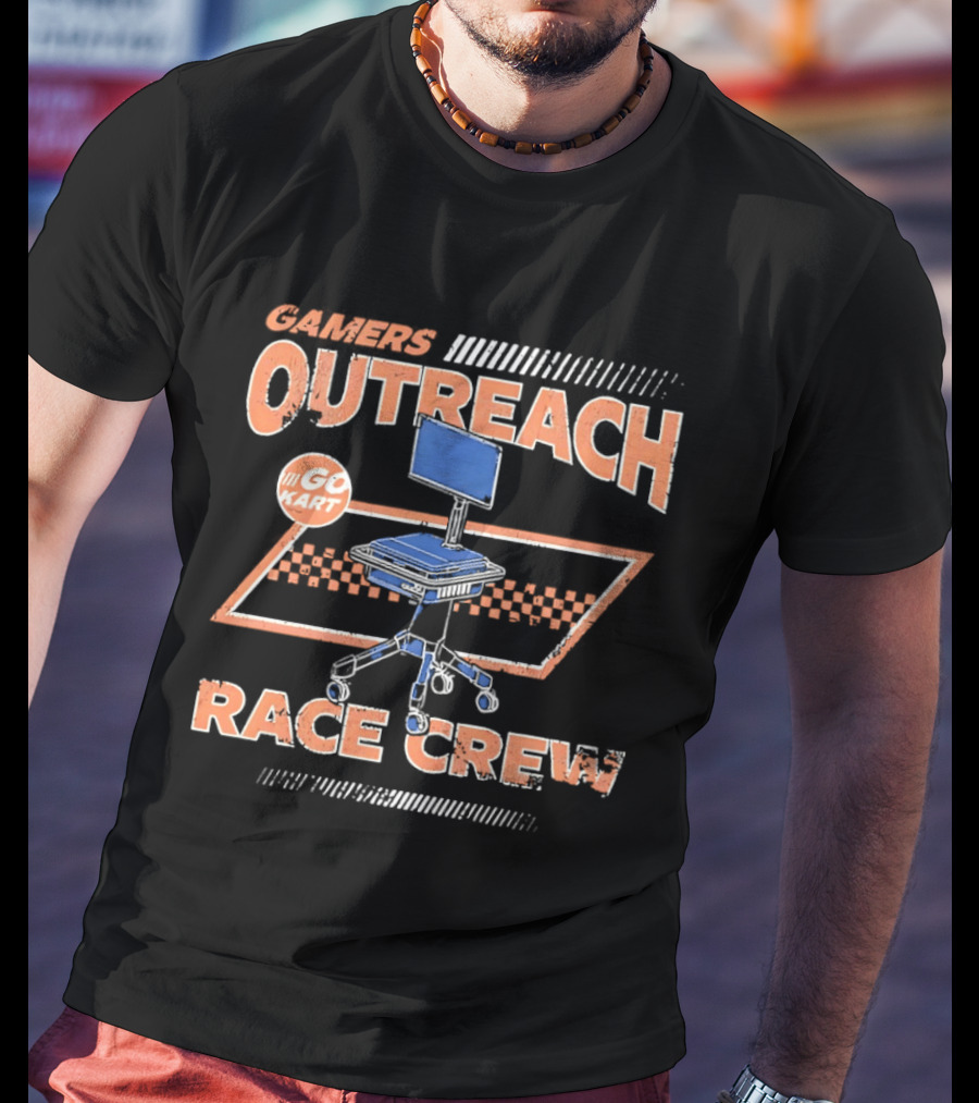 Gamers Outreach Go Kart Race Crew Chair Team T-Shirt