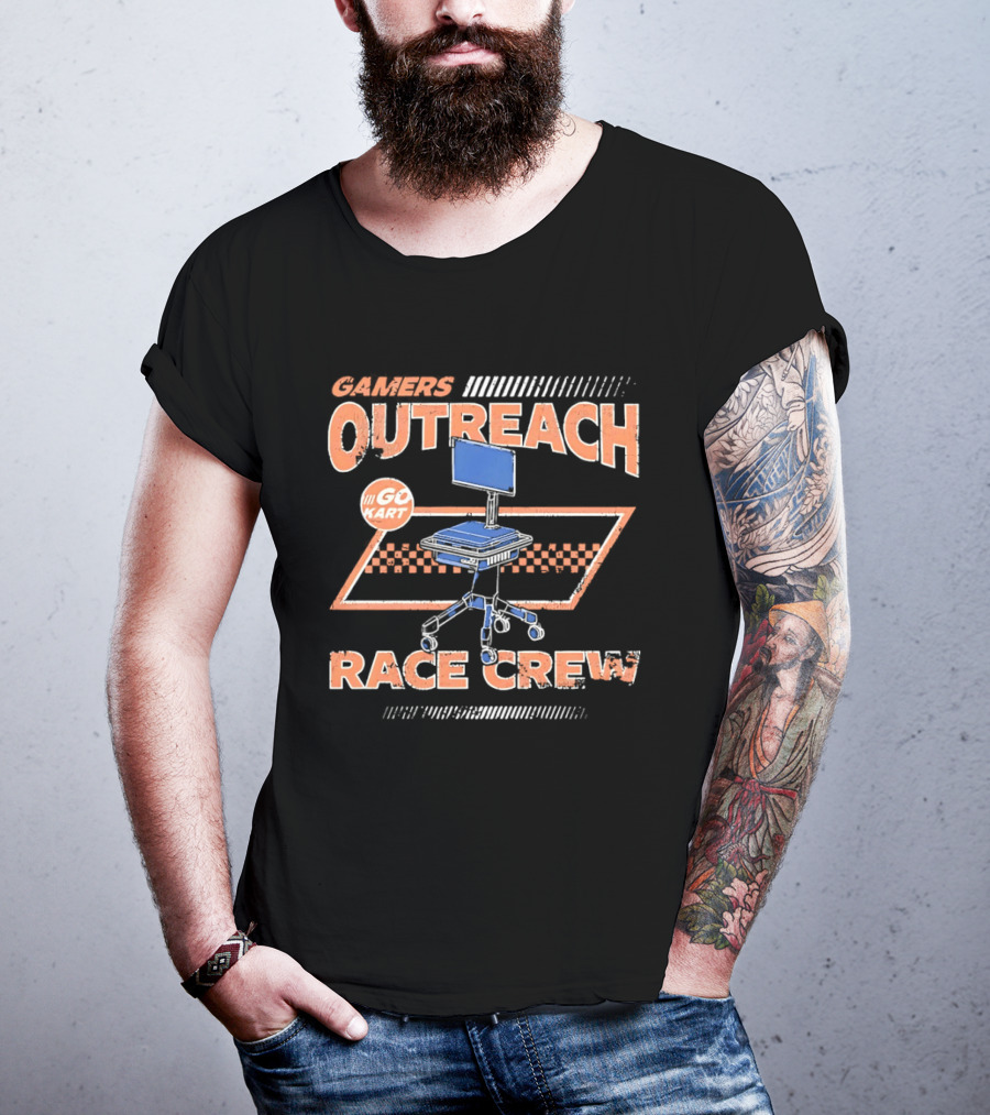 Gamers Outreach Go Kart Race Crew Chair Team T-Shirt