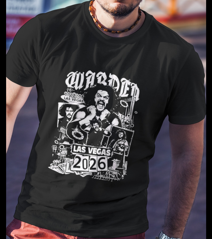 Wardenmania 2026 Las Vegas Event Style With Icons And Portraits T-Shirt