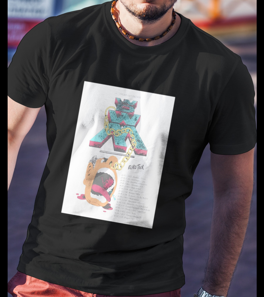 Wet Dream War Machine Euro Tour 2026 Chain And Art Dates T-Shirt