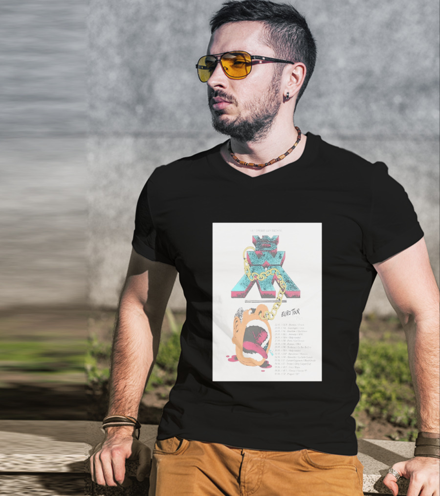 Wet Dream War Machine Euro Tour 2026 Chain And Art Dates T-Shirt