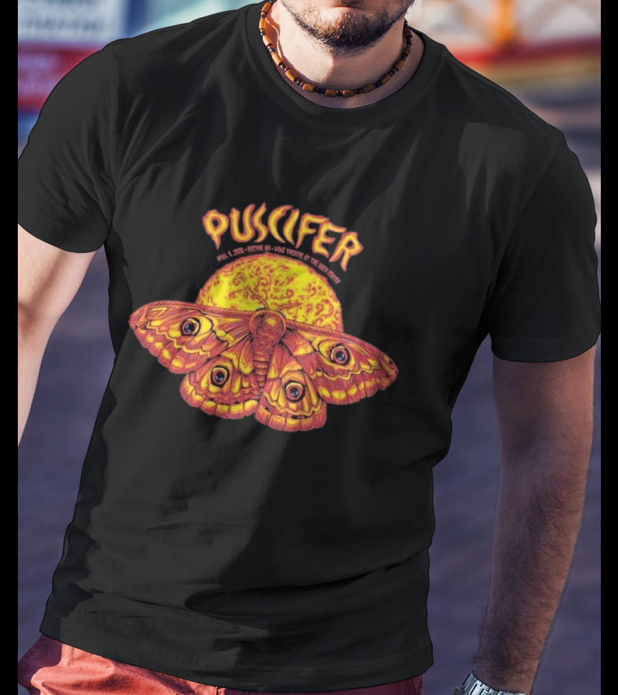 Puscifer Boch Center Wang Theatre Boston Moth Sunburst T-Shirt