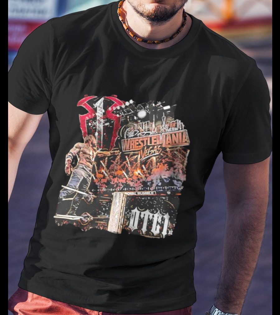 Roman Reigns WWE WrestleMania Vegas Royal Rumble UCE T-Shirt