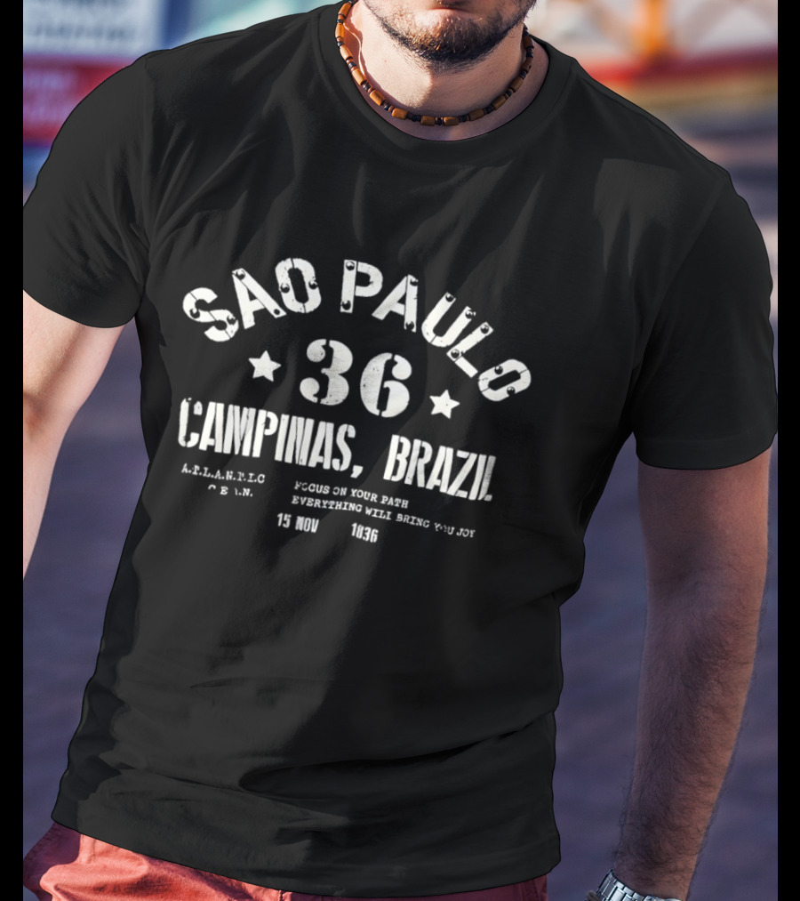 Sao Paulo 36 Campinas Brazil Authentic Local Style Retro Sportswear T-Shirt