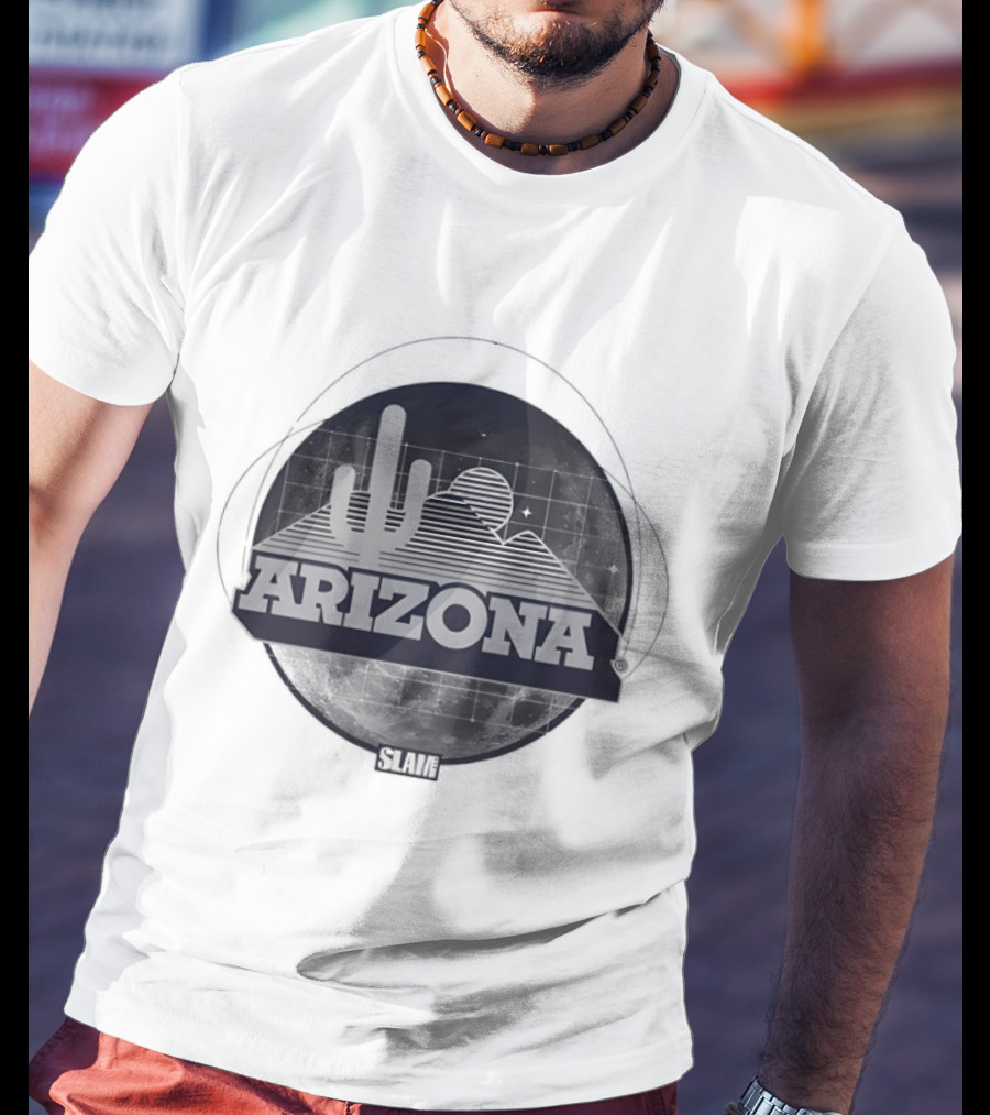 Arizona Wildcats Cactus Pyramid Sunset SLAM Magazine Basketball Fan T-Shirt
