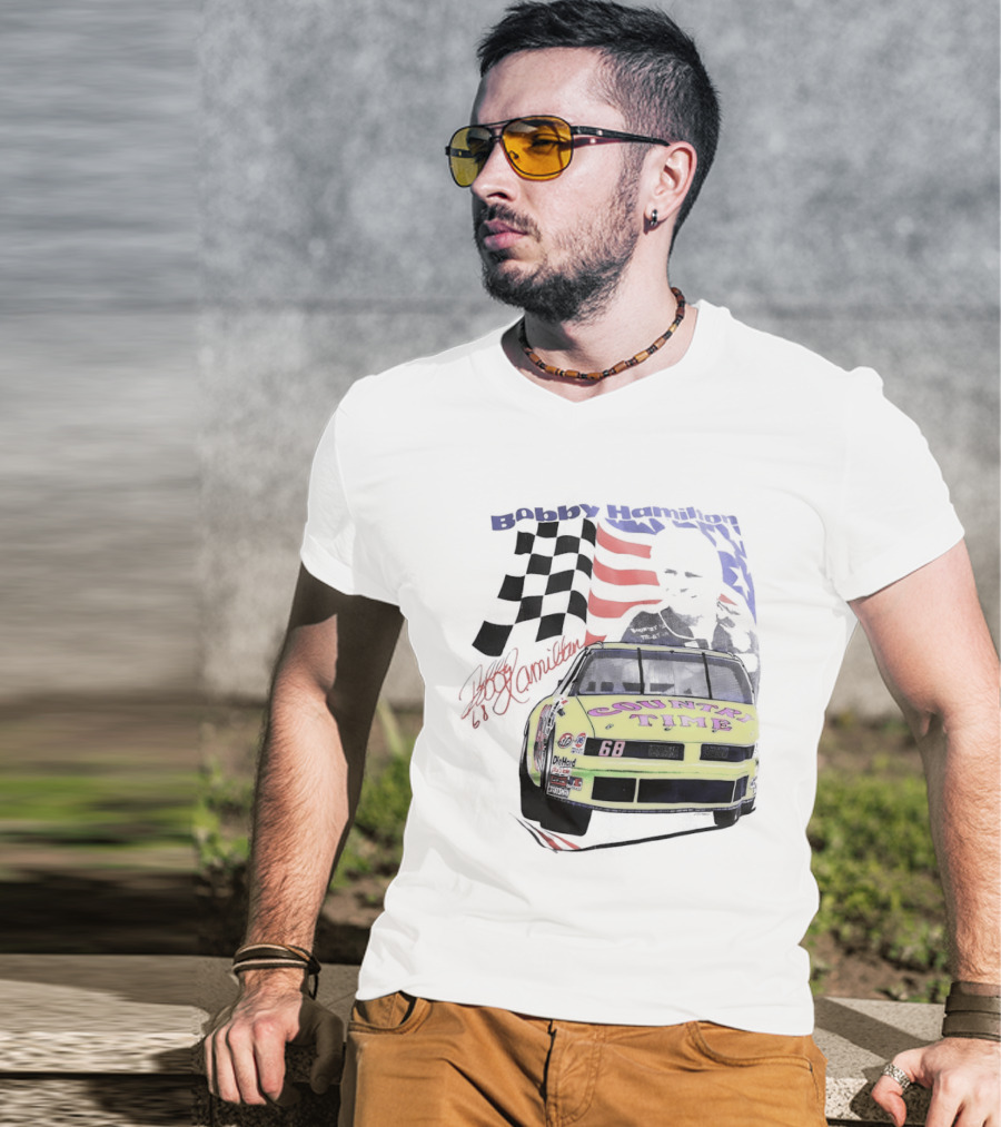 Bobby Hamilton Country Time 68 NASCAR 1991 Winston Cup Series Rookie Racing Decor T-Shirt