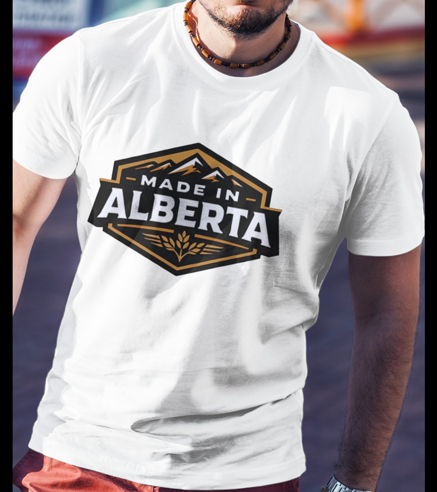Made In Alberta Canadian Rockies Wheat T-Shirt