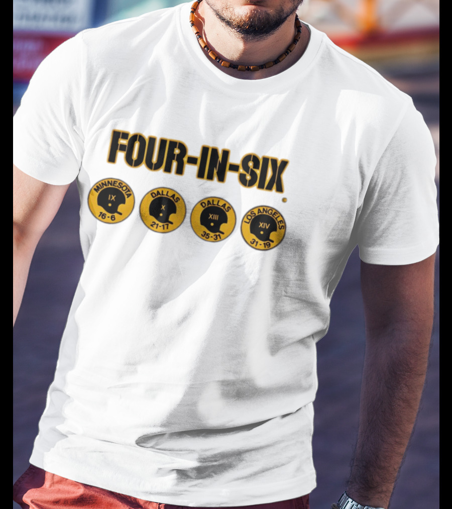 Four In Six Minnesota Dallas X XIII Los Angeles XIV IX 16 6 21 17 35 31 31 19 T-Shirt
