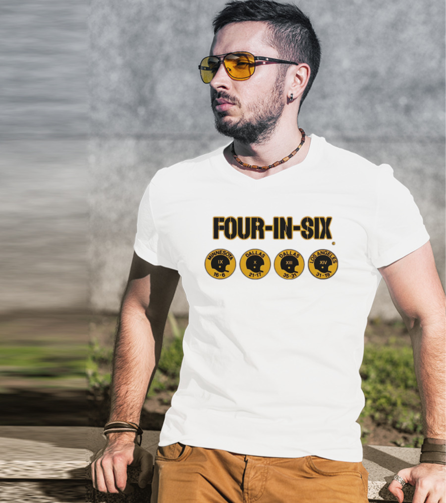 Four In Six Minnesota Dallas X XIII Los Angeles XIV IX 16 6 21 17 35 31 31 19 T-Shirt