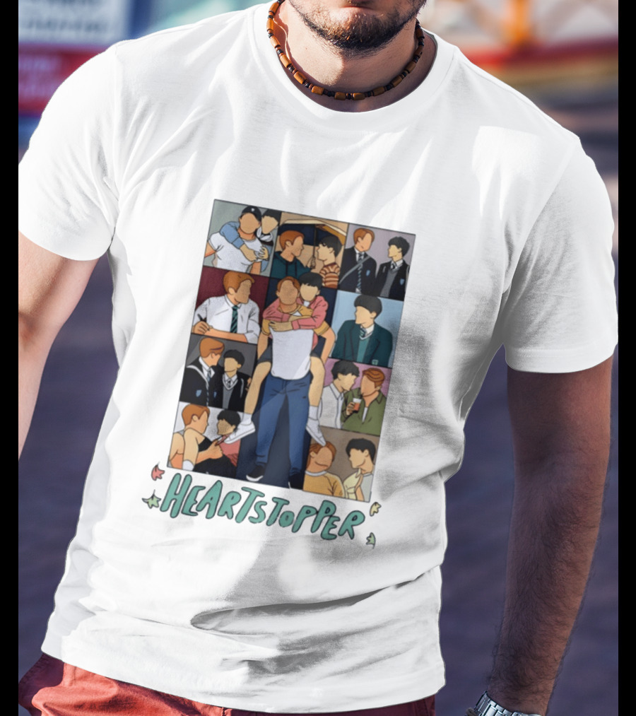 Heartstopper Nick And Charlie Comic Art Eras Tour T-Shirt