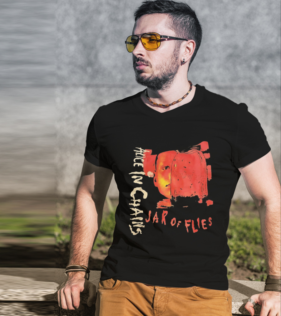 Alice In Chains Jar Of Flies Album Art Face T-Shirt