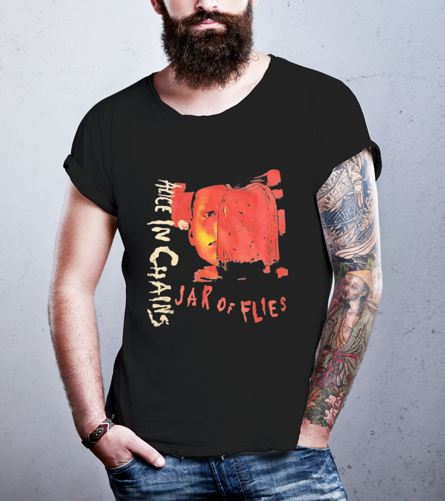 Alice In Chains Jar Of Flies Album Art Face T-Shirt