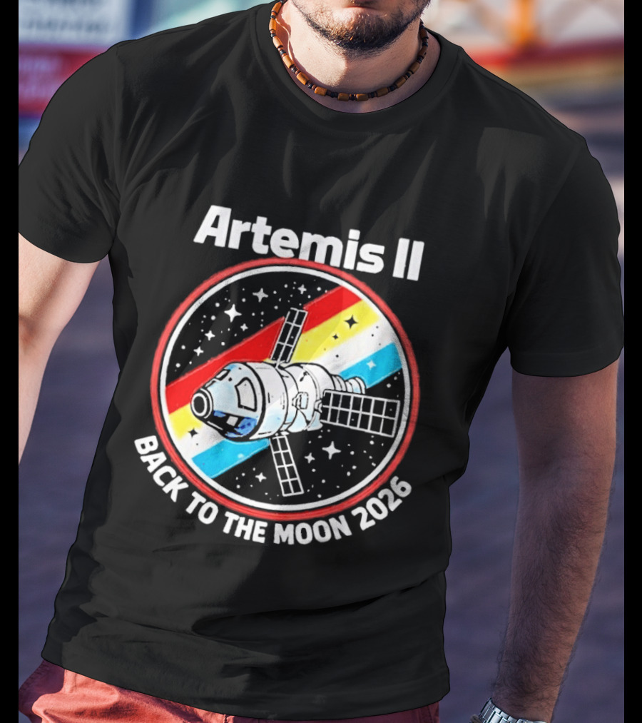 Artemis II NASA Mission Back To The Moon 2026 Spacecraft Patch T-Shirt