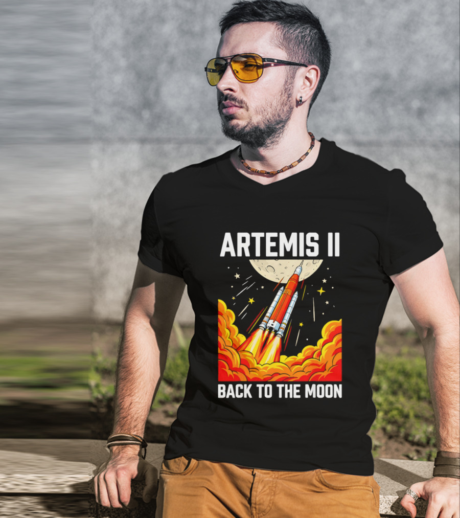 Artemis II Moon Mission Rocket Launch Back To The Moon T-Shirt
