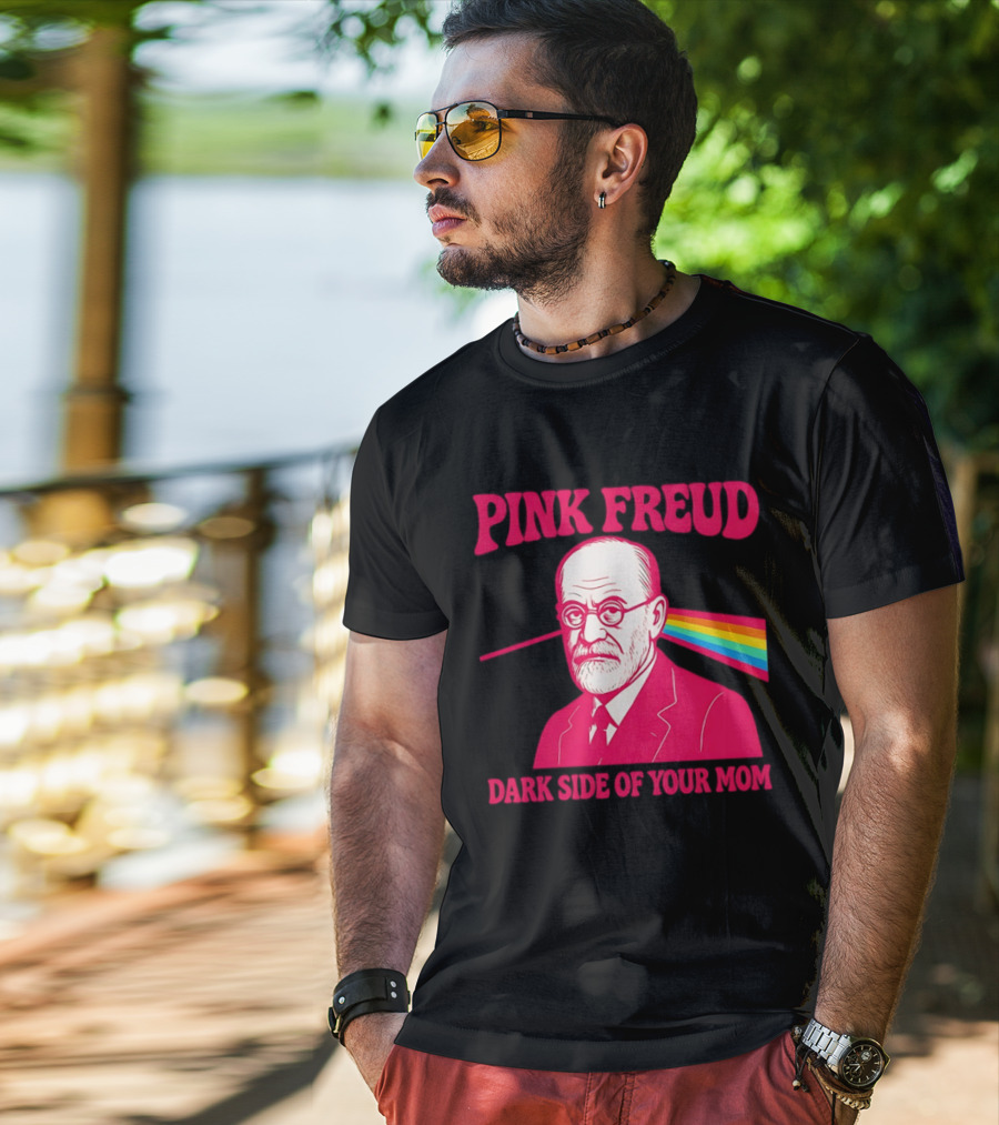 Pink Freud The Dark Side Of Your Mom Mom T-Shirt