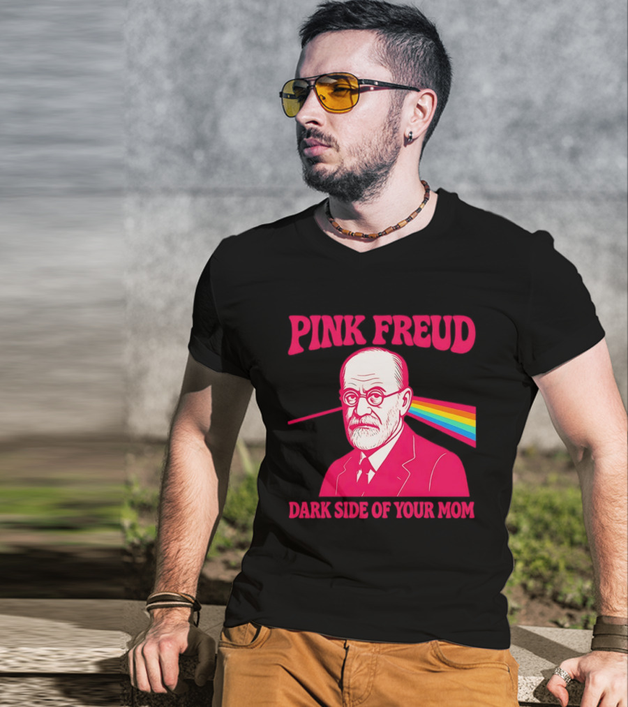 Pink Freud The Dark Side Of Your Mom Mom T-Shirt