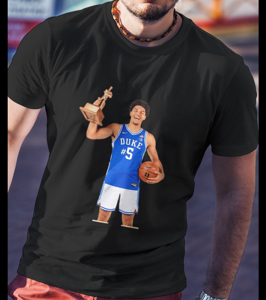 Duke Basketball #5 Cameron Boozer Naismith Men's College Player Of The Year 2026 T-Shirt