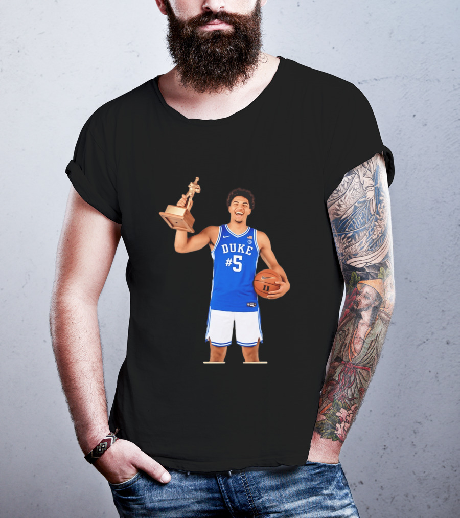 Duke Basketball #5 Cameron Boozer Naismith Men's College Player Of The Year 2026 T-Shirt