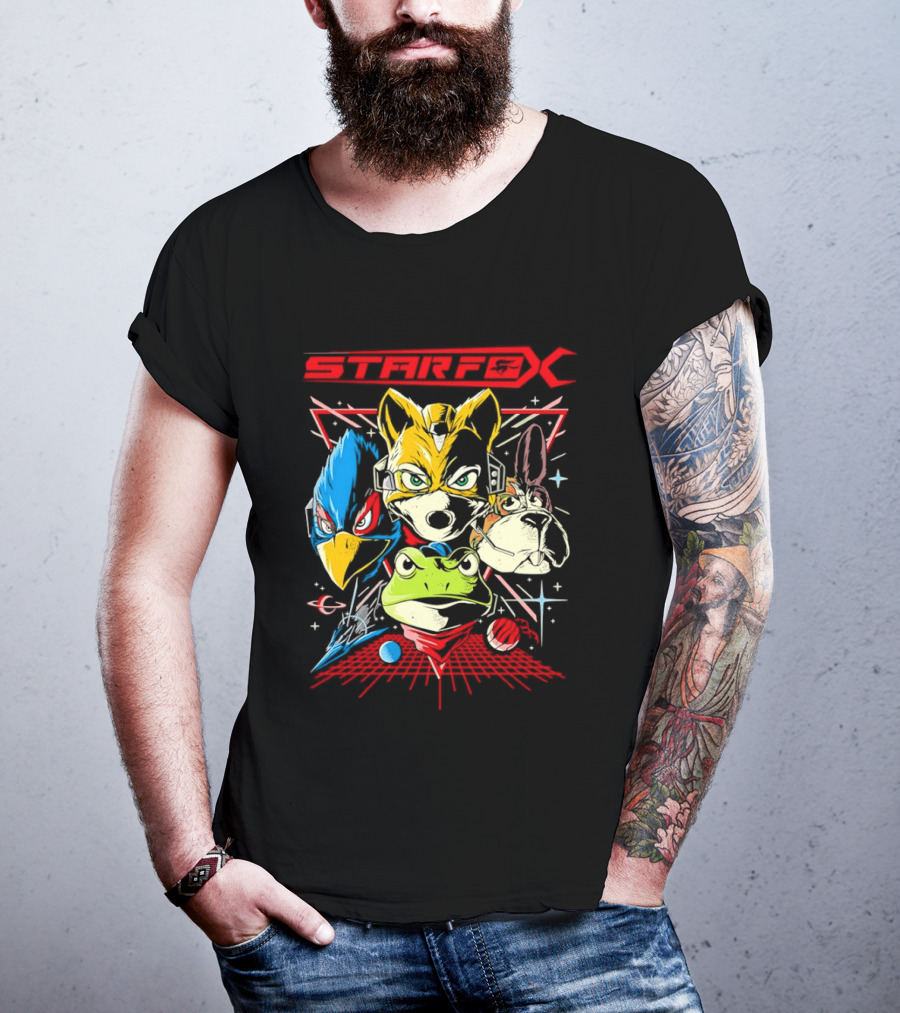 Star Fox The Final Mission V2 Fox McCloud Falco Lombardi Slippy Toad Gaming T-Shirt
