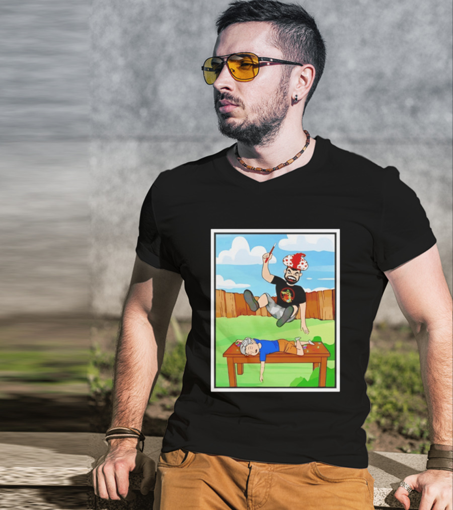 Super Sabu SuperHumman Backyard Wrestling Comic Style Action T-Shirt