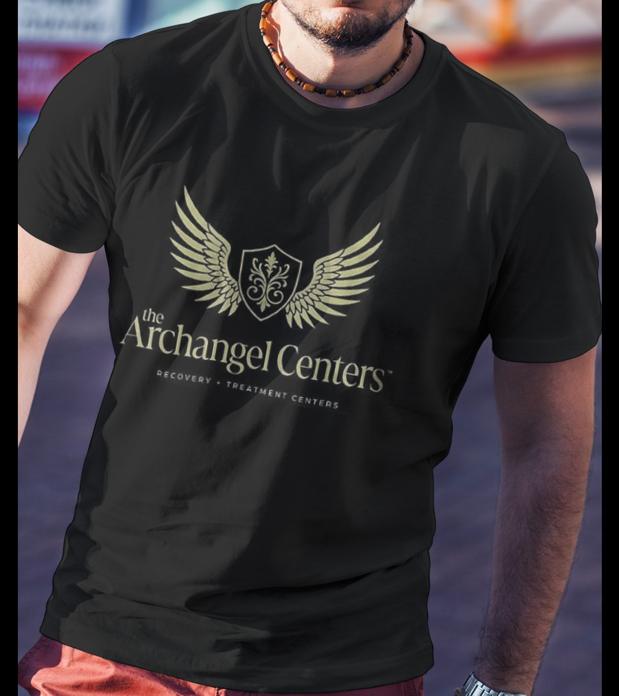 The Archangel Centers Recovery Treatment Solutions Wings And Shield T-Shirt