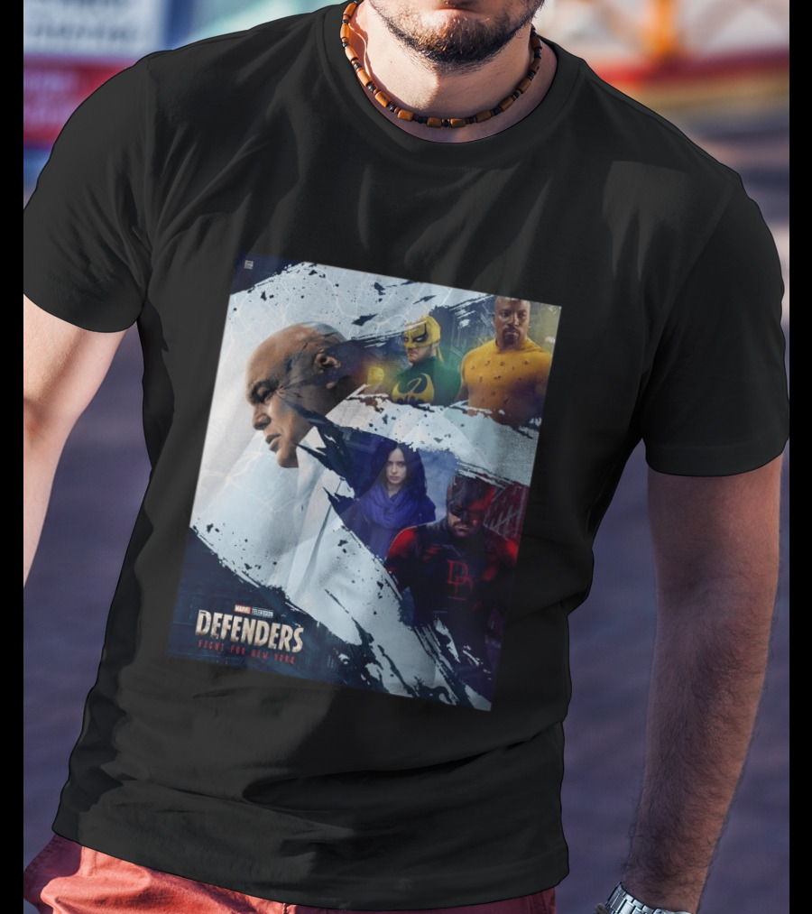 Marvel Television Defenders Fight For New York Heroes Assemble T-Shirt