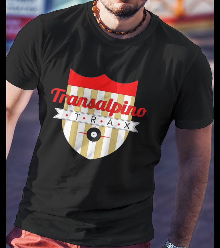 Transalpino Trax Shield Stripes And Record T-Shirt