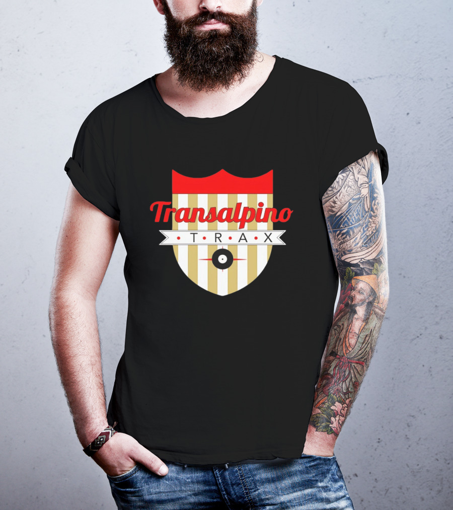 Transalpino Trax Shield Stripes And Record T-Shirt