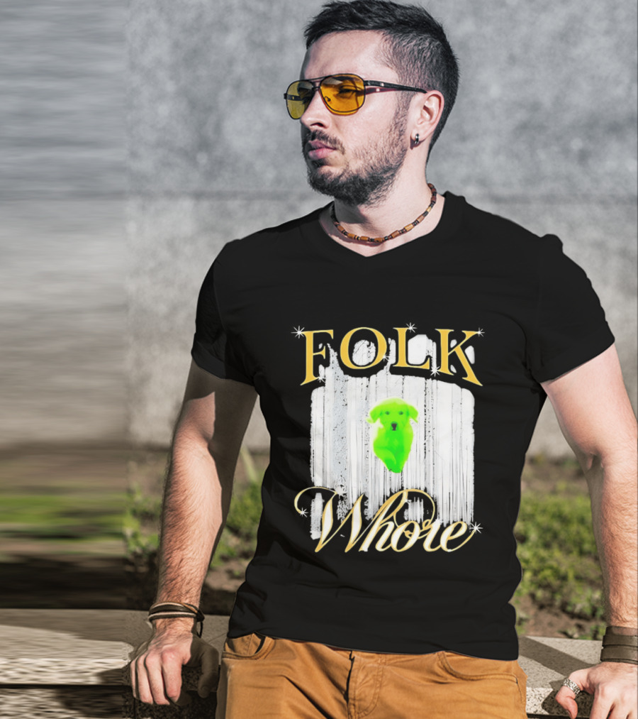 Green Dog Folk Whore T-Shirt