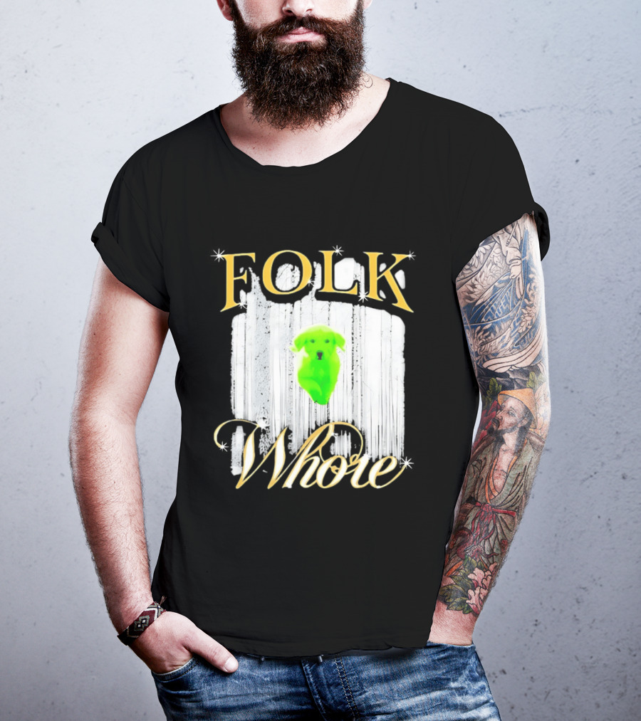 Green Dog Folk Whore T-Shirt