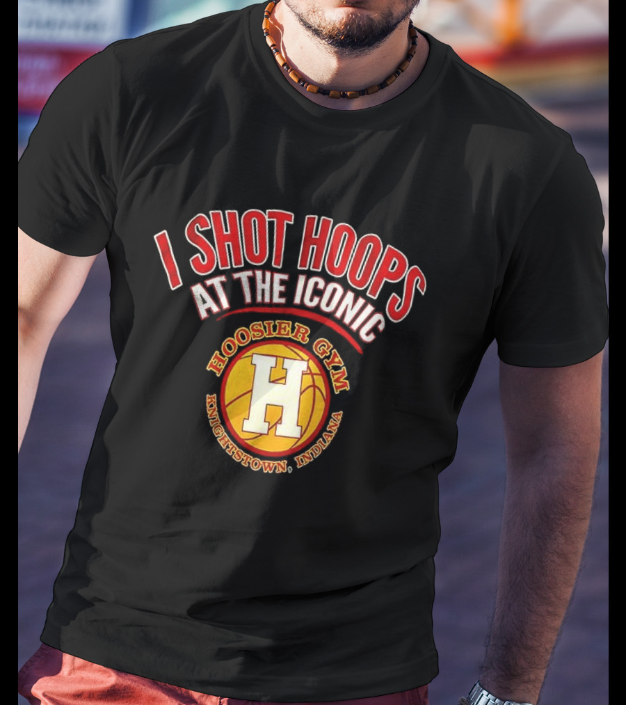 I Shot Hoops At The Iconic Hoosier Gym Knightstown Indiana T-Shirt