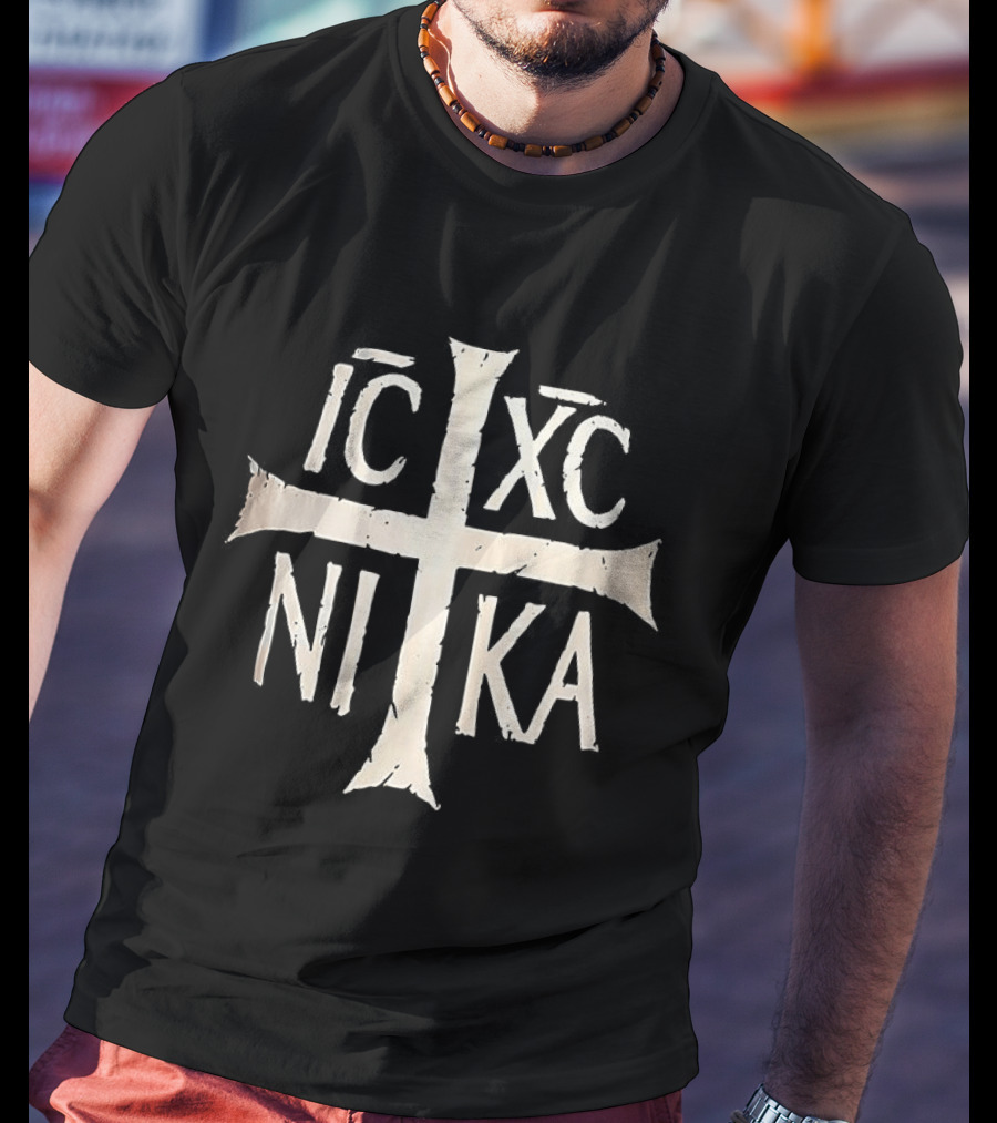 IC XC NI KA Orthodox Christian Symbol Cross T-Shirt