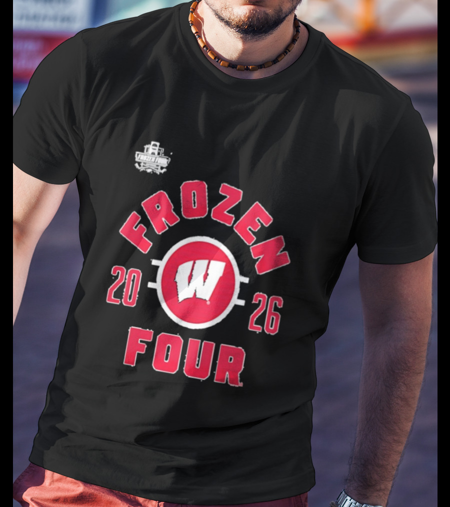 Wisconsin Badgers 2026 Frozen Four NCAA Men's Hockey Championship T-Shirt