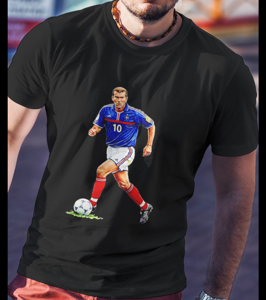 Zinédine Zidane France Football Number 10 World Cup 1998 T-Shirt