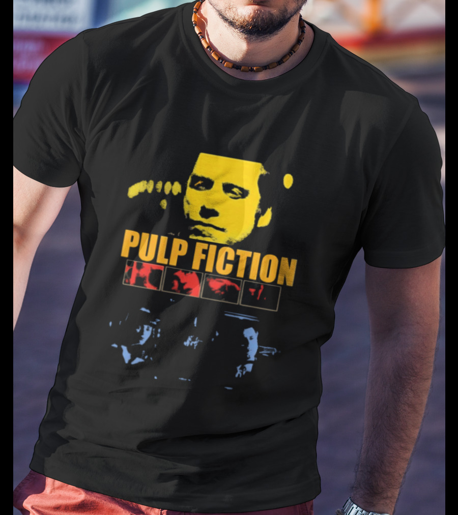 Pulp Fiction John Travolta Iconic Character Retro Movie T-Shirt