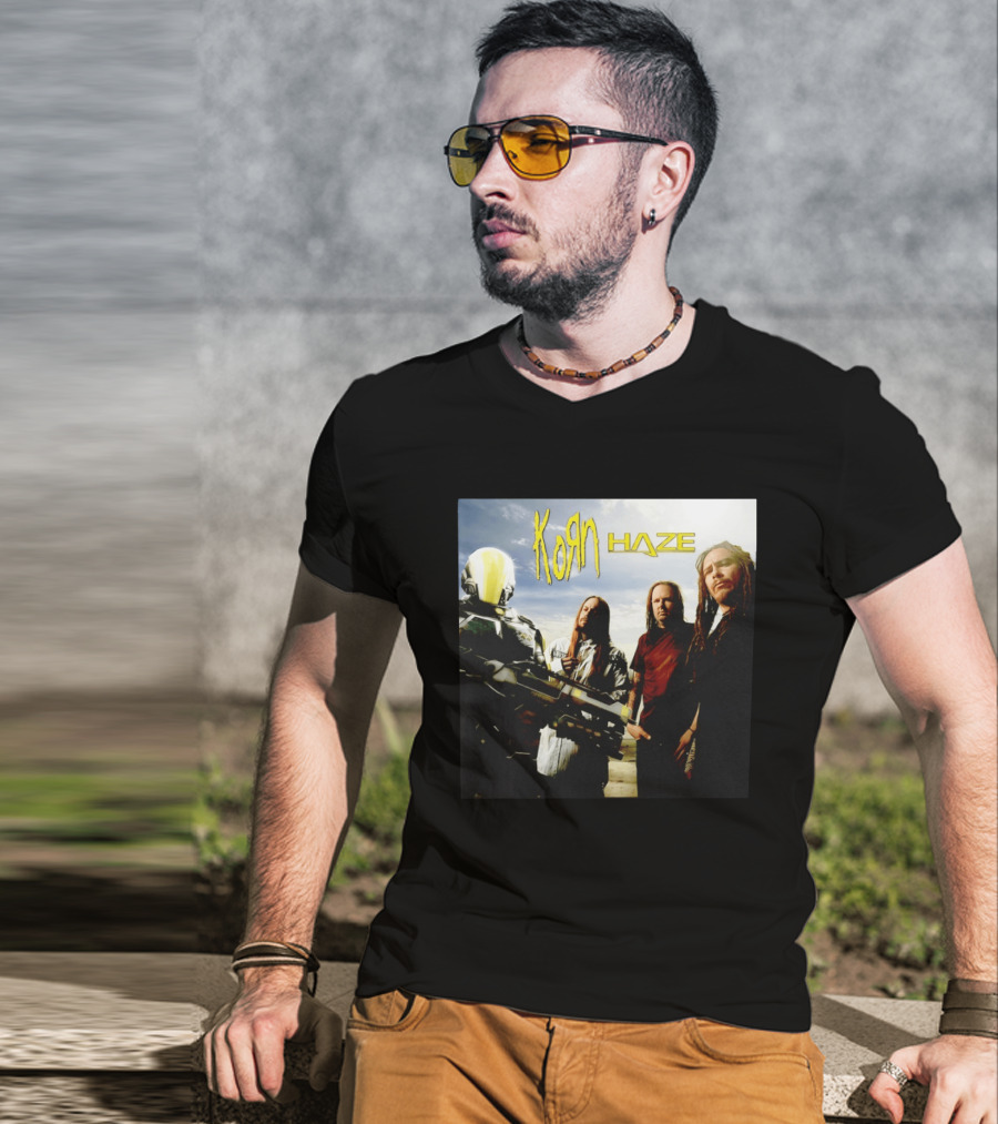 Korn Haze Band Members With Sci Fi Armor T-Shirt