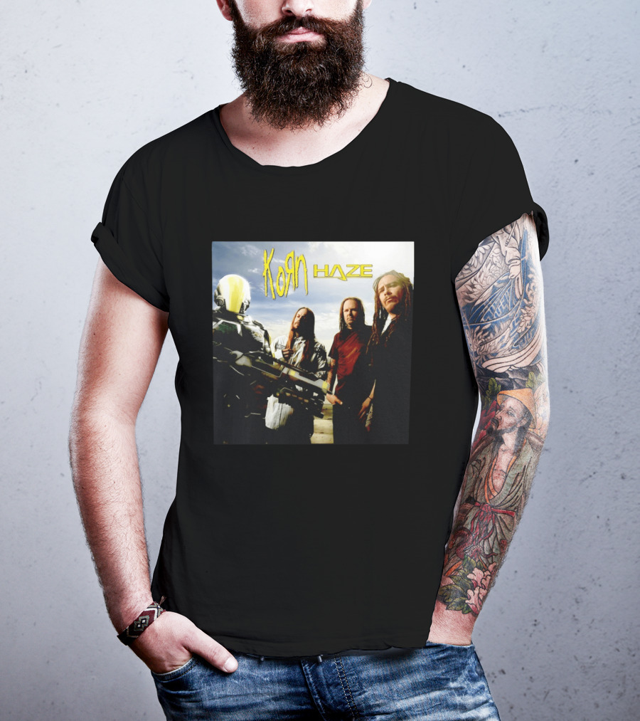 Korn Haze Band Members With Sci Fi Armor T-Shirt