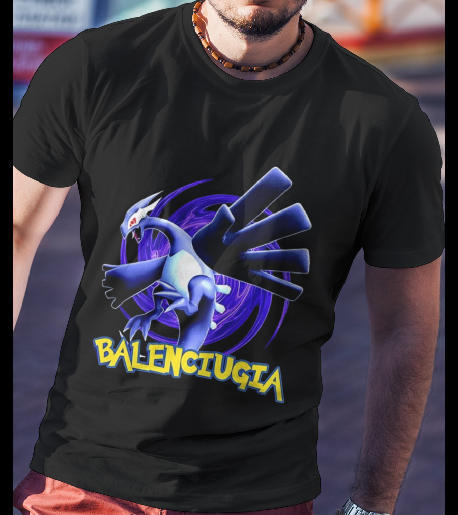 Lugia Balenciugia Fusion With Iconic Air Creature And Fashion Twist T-Shirt